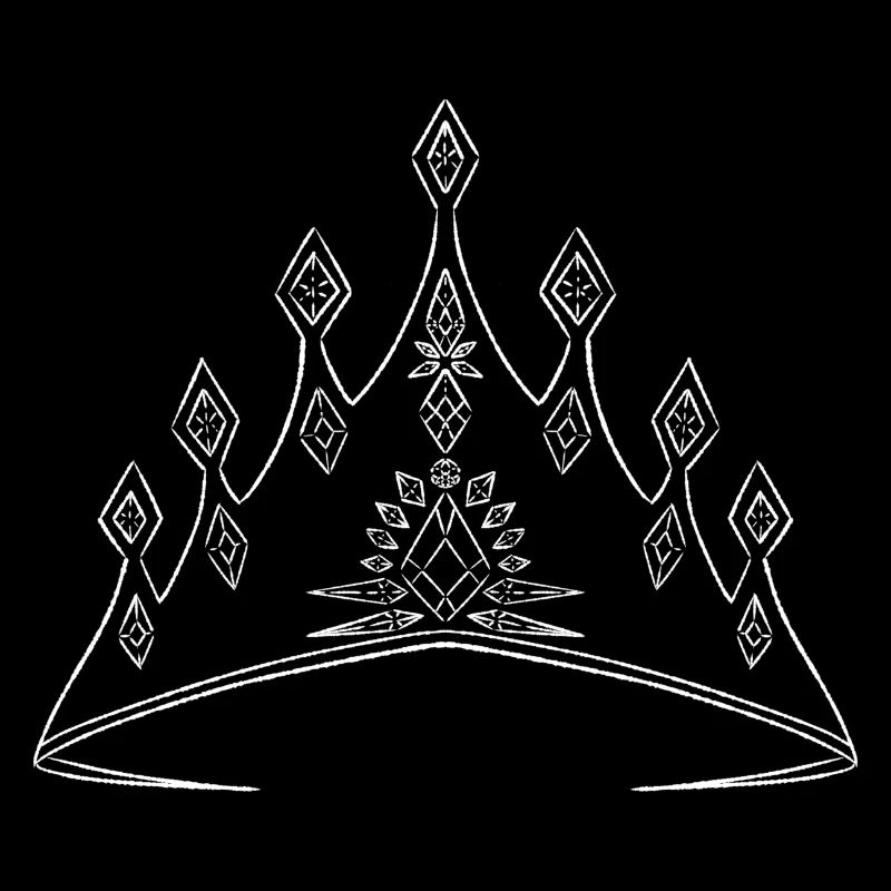 Elegant crown with geometric pattern