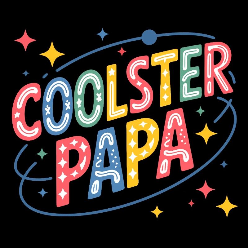 Coolest Dad Neon Retro Design