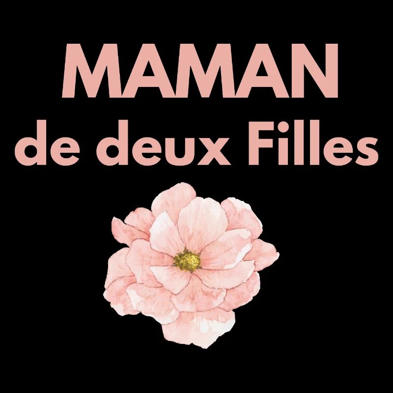 Mutter von zwei Töchtern Pink