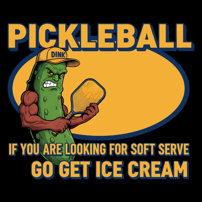 Pickleball Funny Player Go Get Cream Soft
