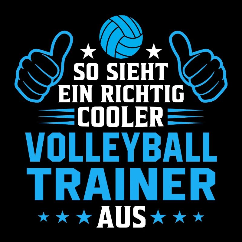 So sieht ein cooler Volleyball Trainer aus
