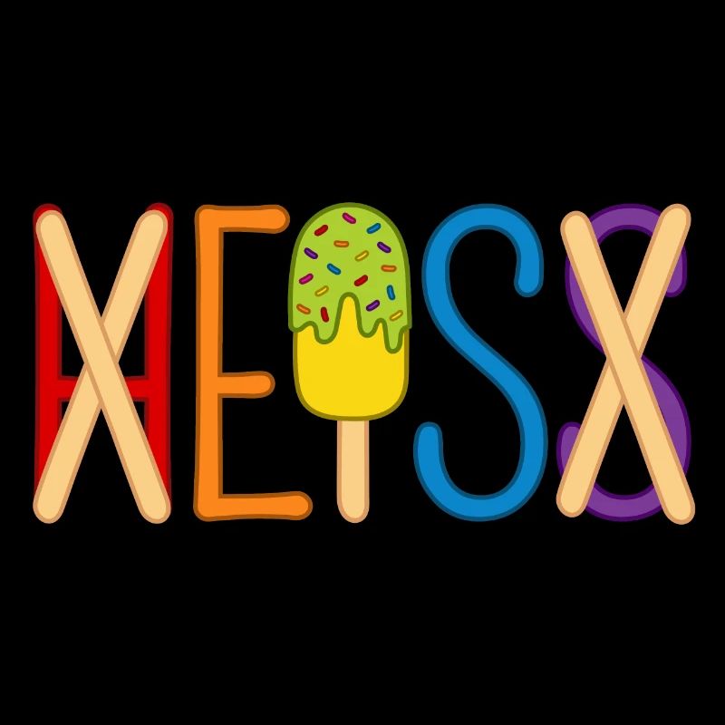 H EIS S - Eis essen - heiß - Sommer - Hitze - Eis