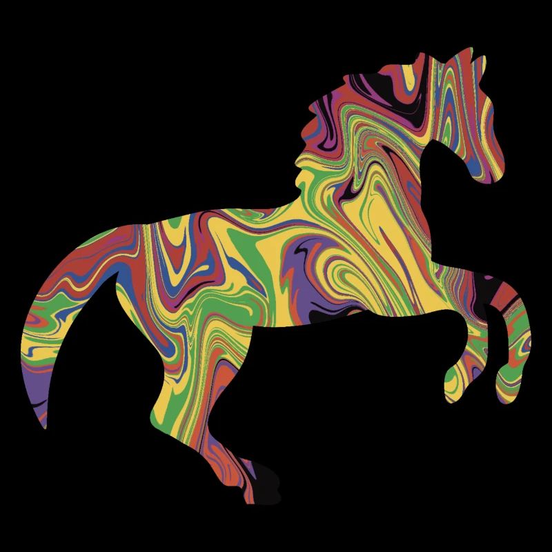 Cheval coloré