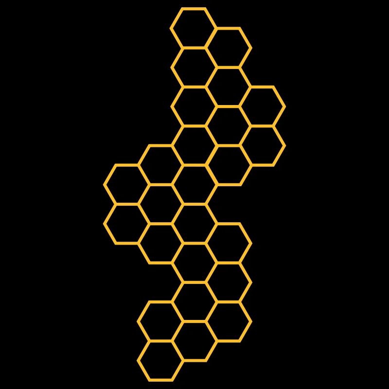 contour version honeycomb pattern