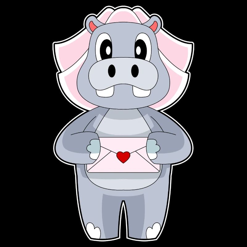 Hippopotame enveloppe de mariée mariage