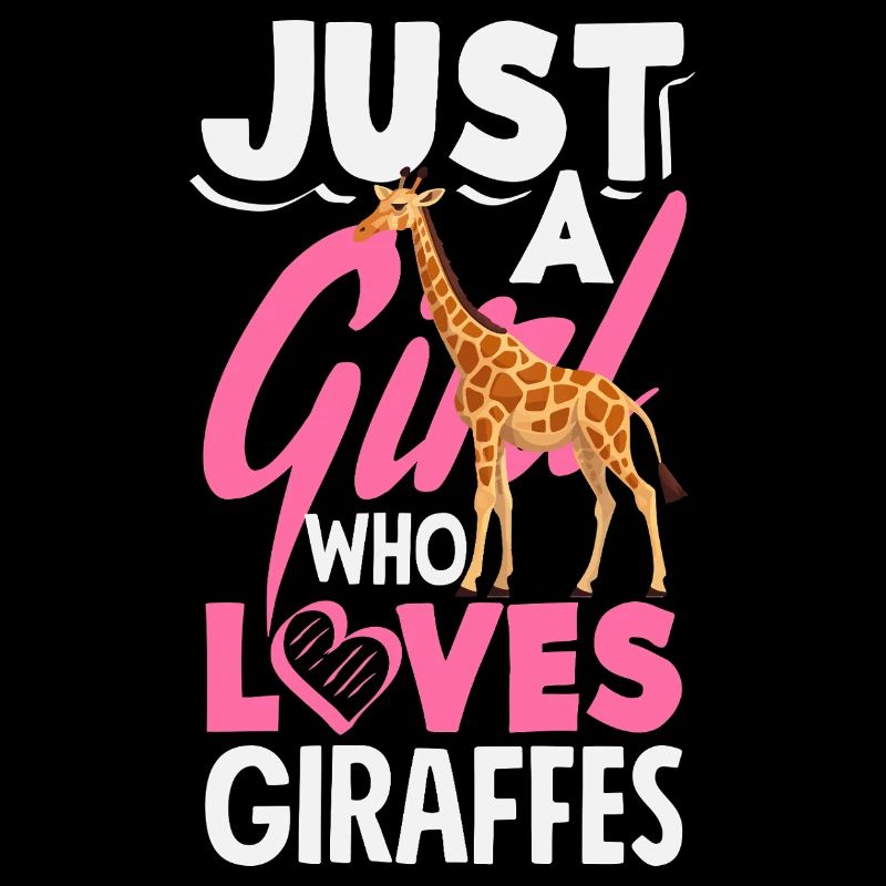 Nur ein Mädchen das Giraffen liebt