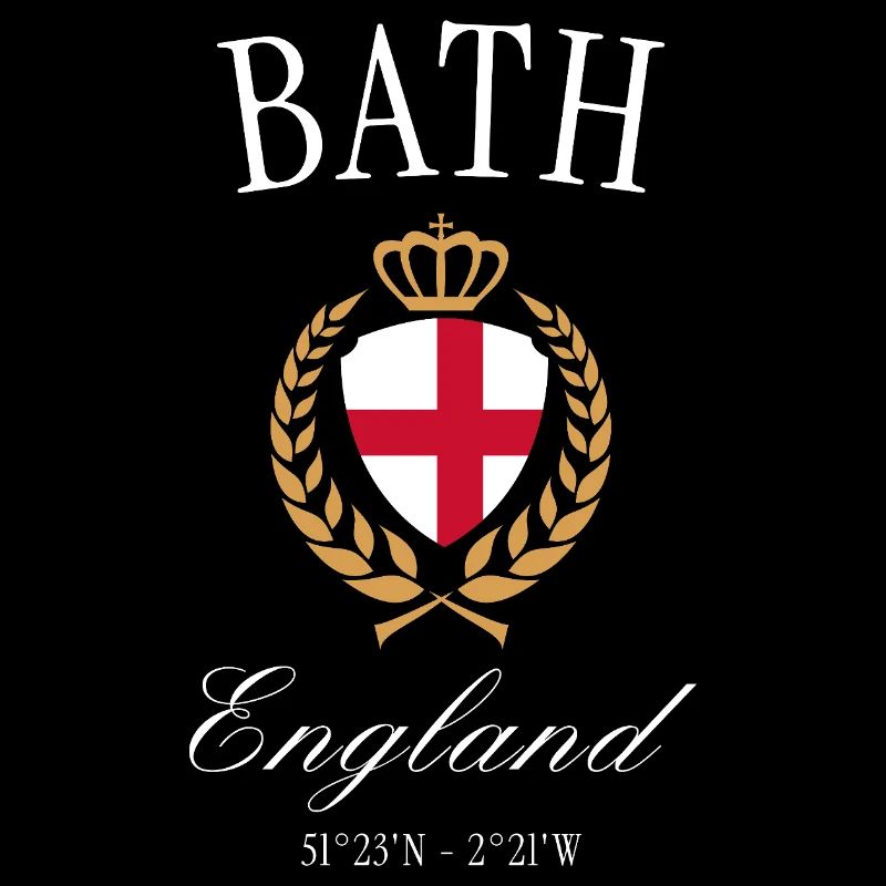 Bath England Wappen Krone – Reise Souvenir