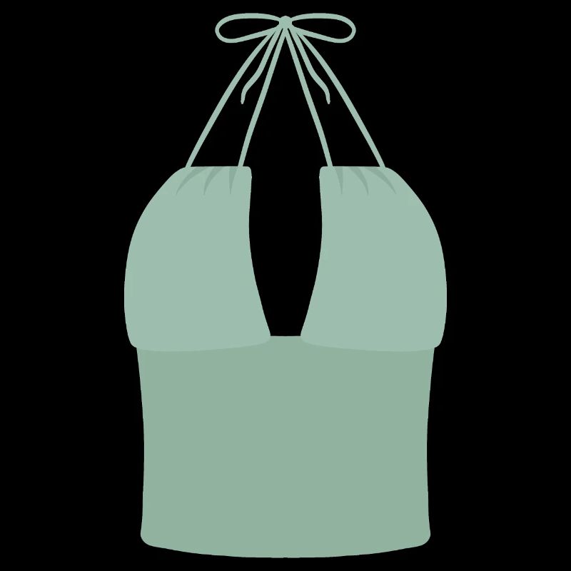 Haut bikini Mint Halter