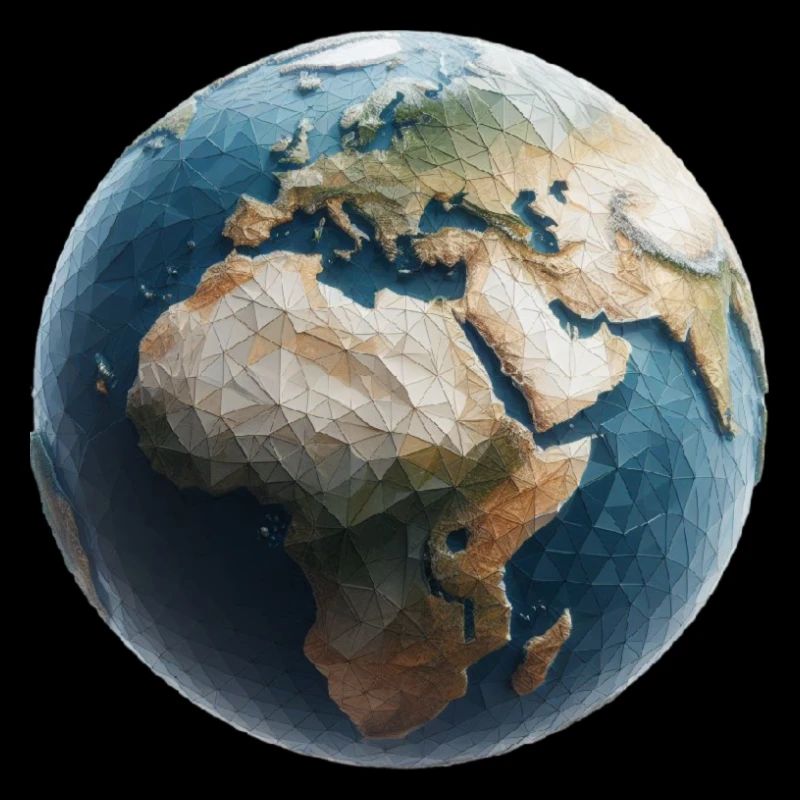 Planet Erde Polygon