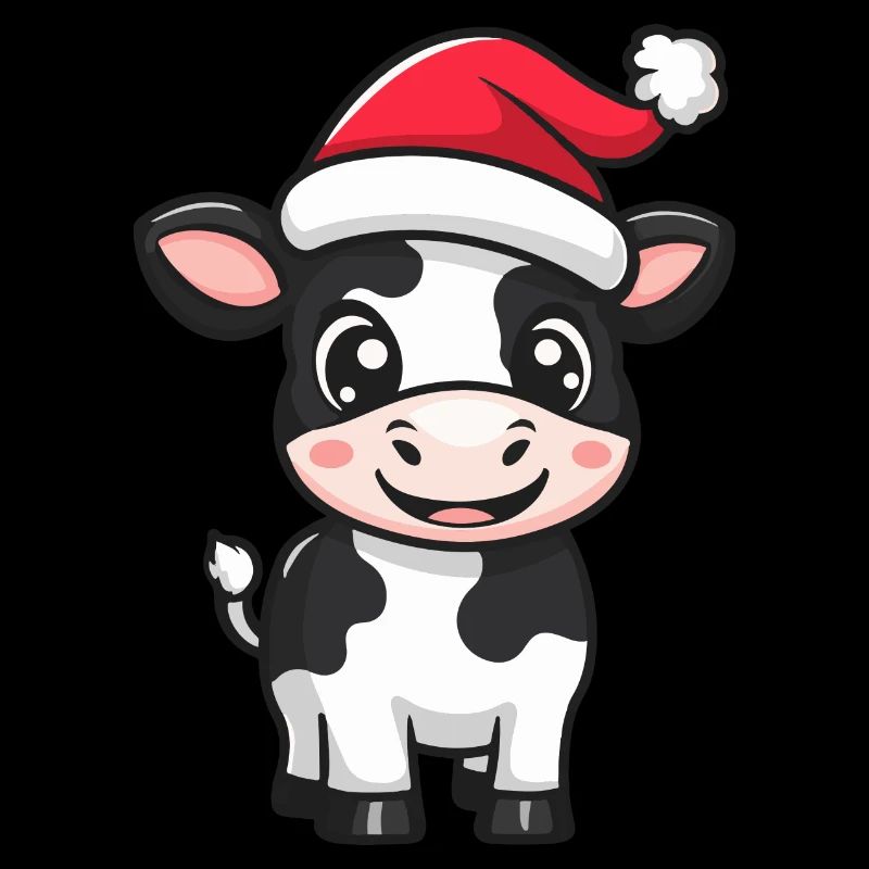 Kuh Weihnachten Niedlich