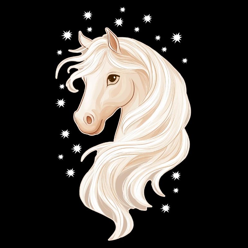 Pferd mit Sternen