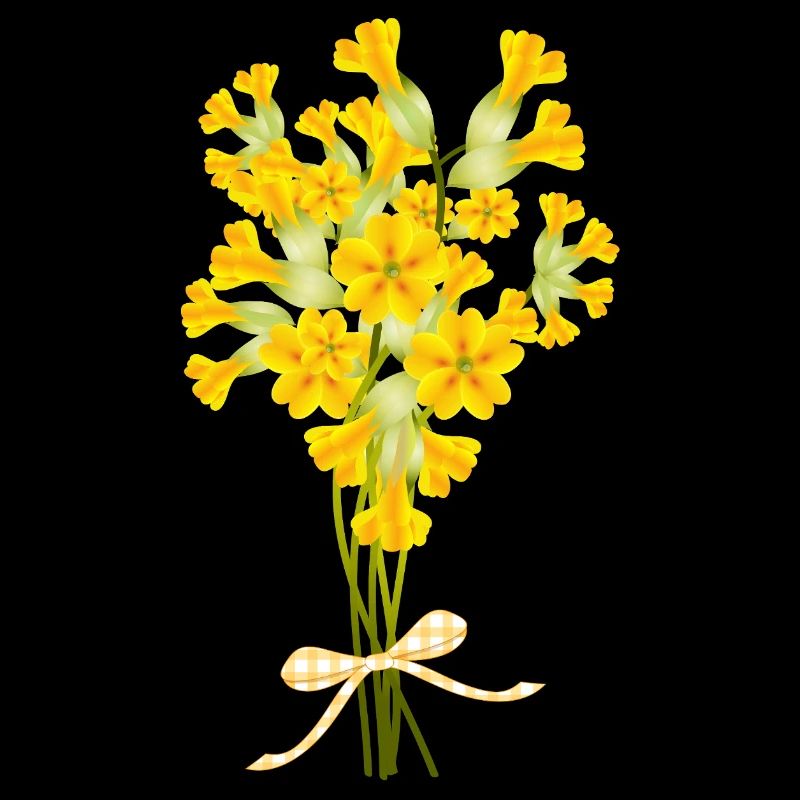 Cowslip Bouquet - Spring Illustration