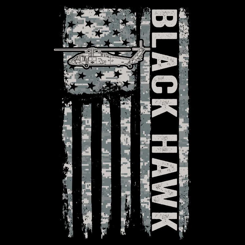Hélicoptère militaire Black Hawk avec American