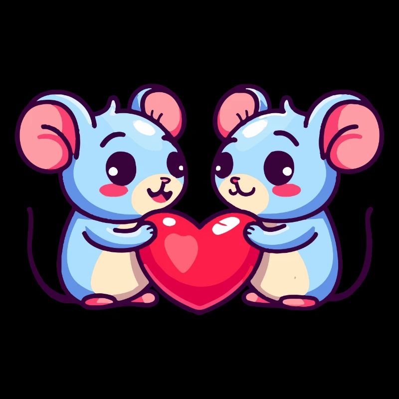 Maus Paar Liebe Valentinstag