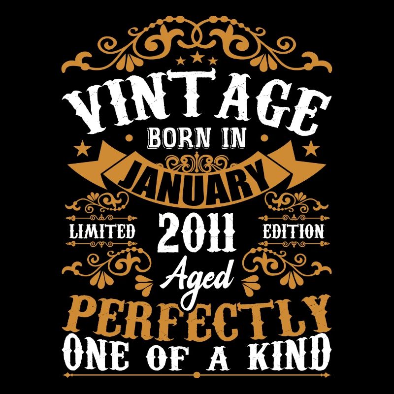 Januar 2011 Vintage Retro Geburtstagsgeschenk