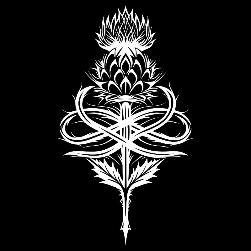 Chardon tribal avec symbole de l’infini