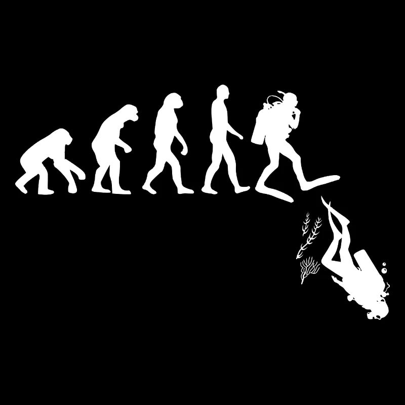 Diving Evolution Diver Humor Diving