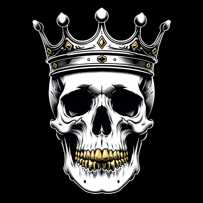Skull mit Krone Skullkönig