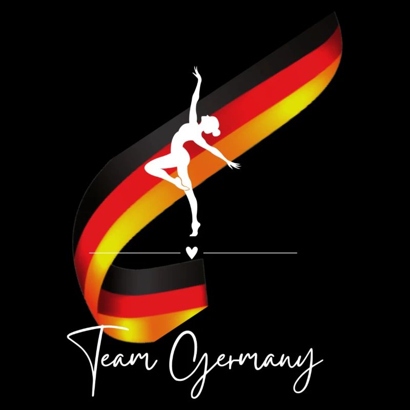 Team Dance Germany with dancer and flag