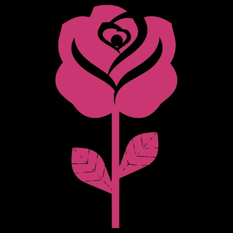 Illustration abstraite de rose rose