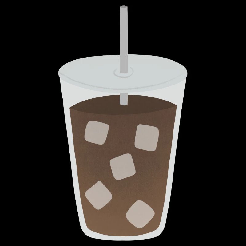 Motif de cube de café glacé