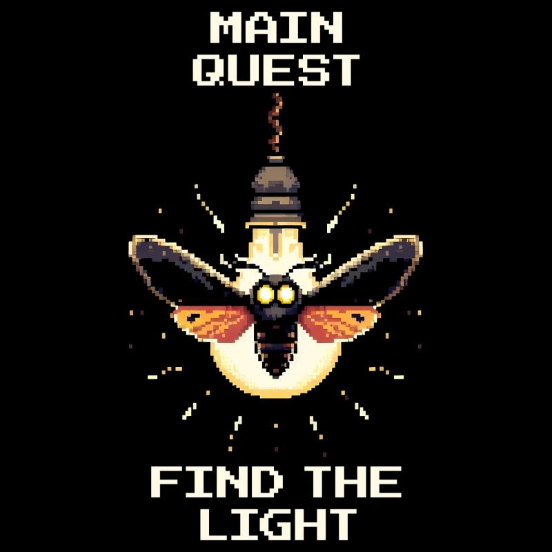 Find the Light | Main Quest Retro Gaming Humor