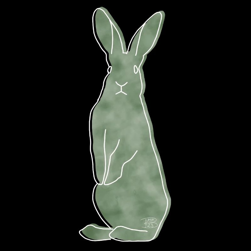 "Hase", Boho Line Art Design, Serie „Woods“