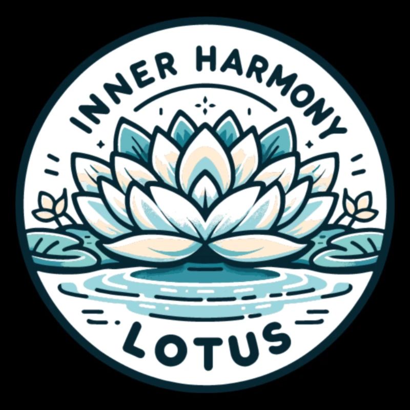 Inner Harmony Lotus - Heiteres Wasser- und Blumendesign