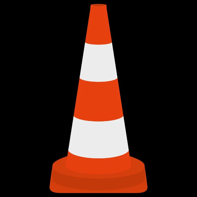 Cône de cône de trafic de pylônes Cône d’avertissement Cône icône de cône