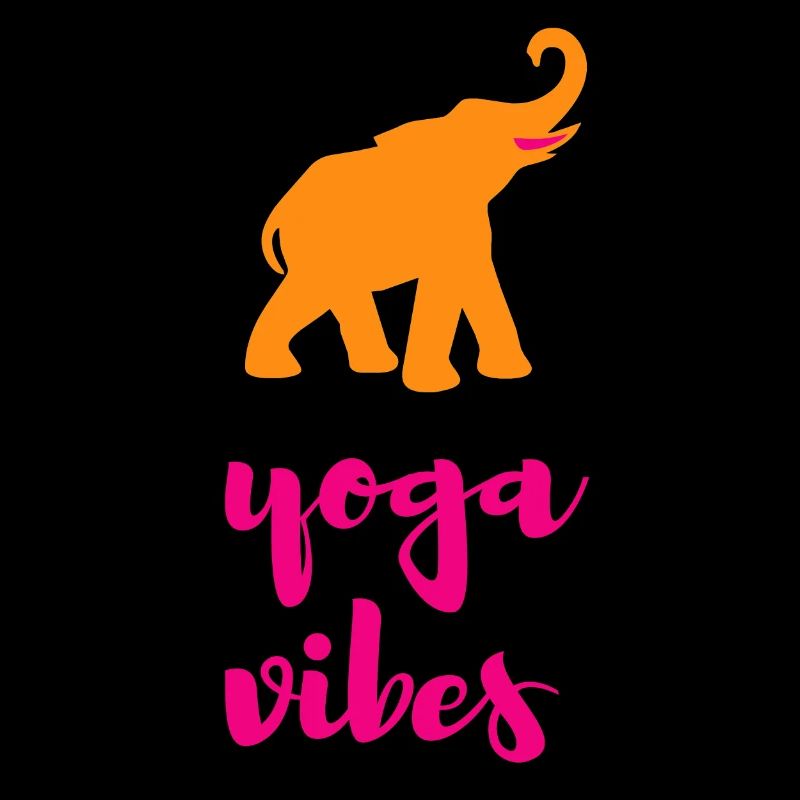Yoga Vibes éléphant méditation citations Inde