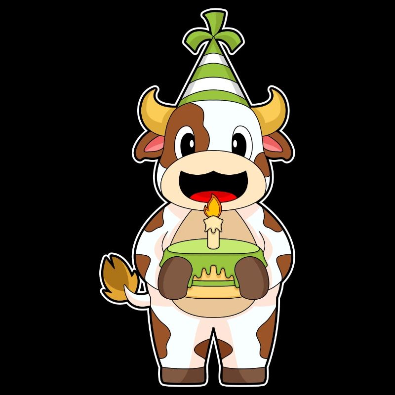 Gâteau d’anniversaire de vache