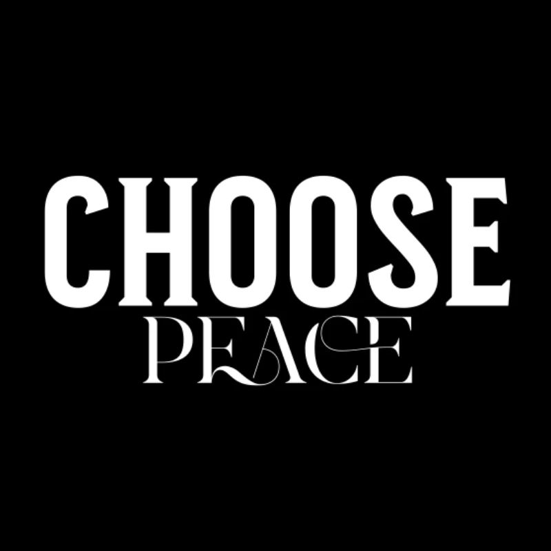 Choisissez Peace Bold Typographic