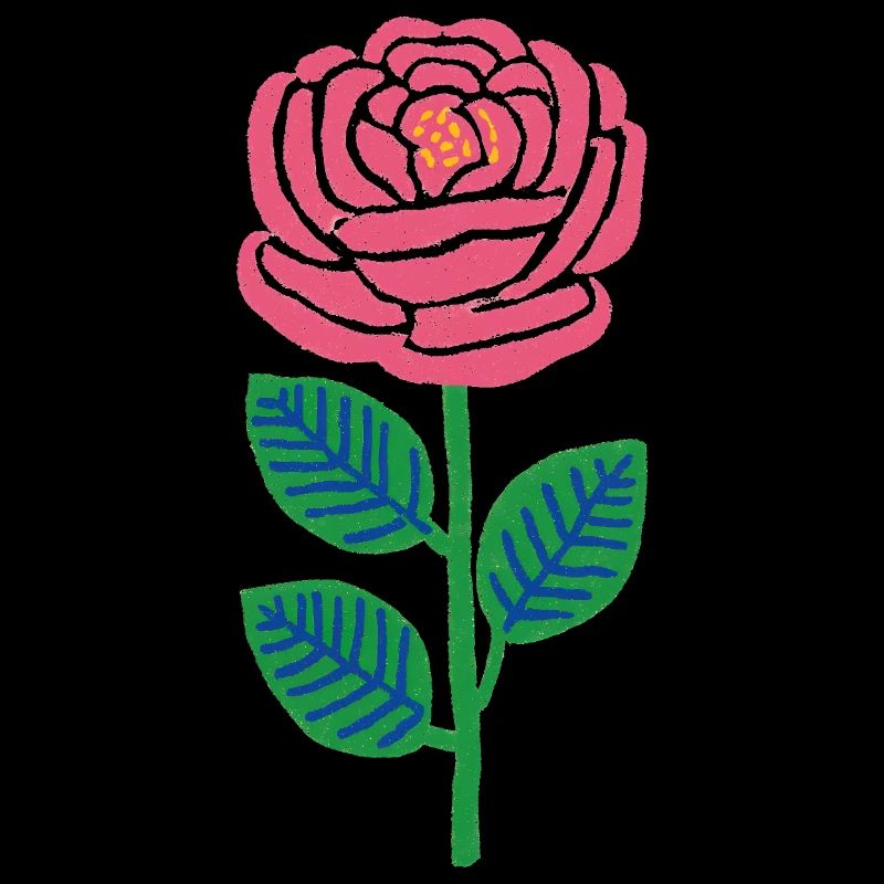Pink Rose Pop Style