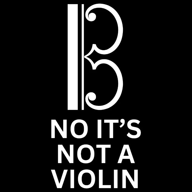 Viola clef No It's Not A Violin