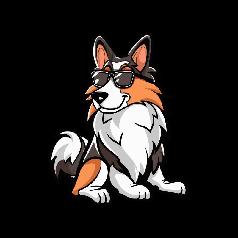 Border Collie Hunde Cool Tier