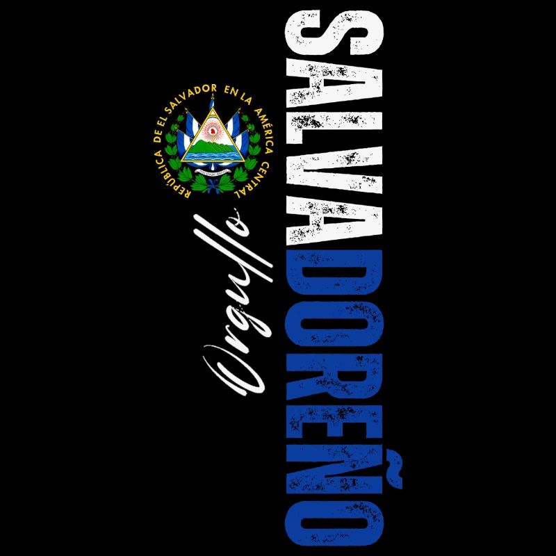 Salvadoran pride, vertical design
