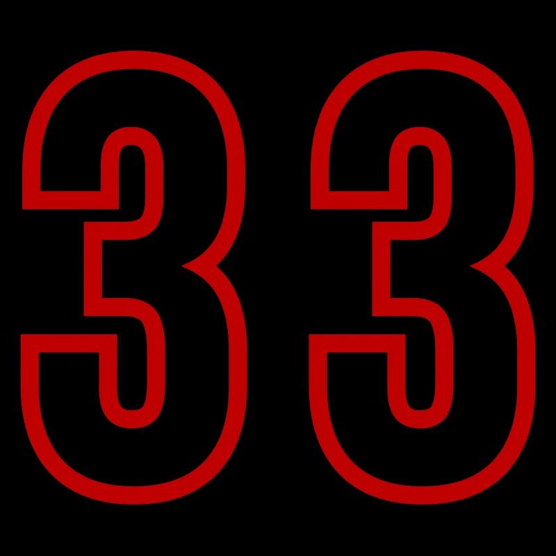 33 Number Years Jersey