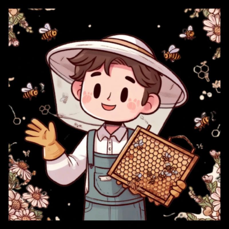 Cartoon Beekeeper 1