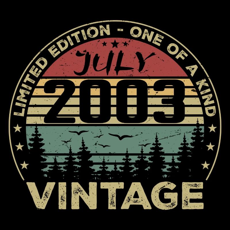July 2003 Vintage 2003 Birthday Gift