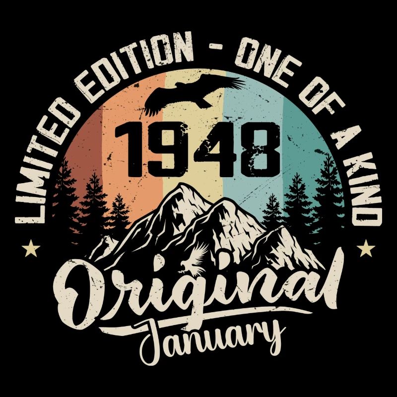 Janvier 1948 Original Cadeau D'anniversaire 77 Ans