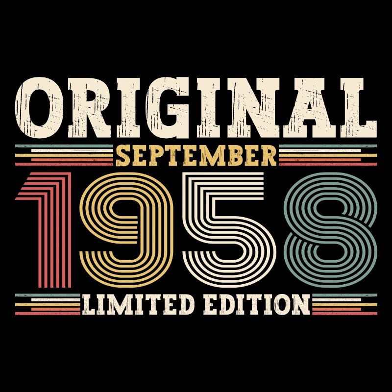 65th Birthday Original September Year 1958