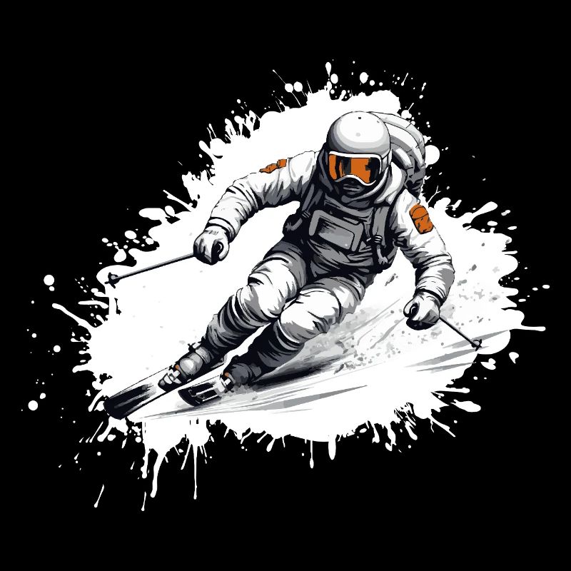 Astronaut Ski Skiing