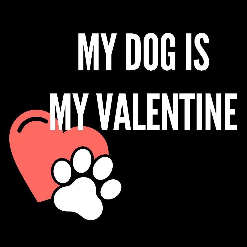 Mon chien est mon Valentin – Hunde Design