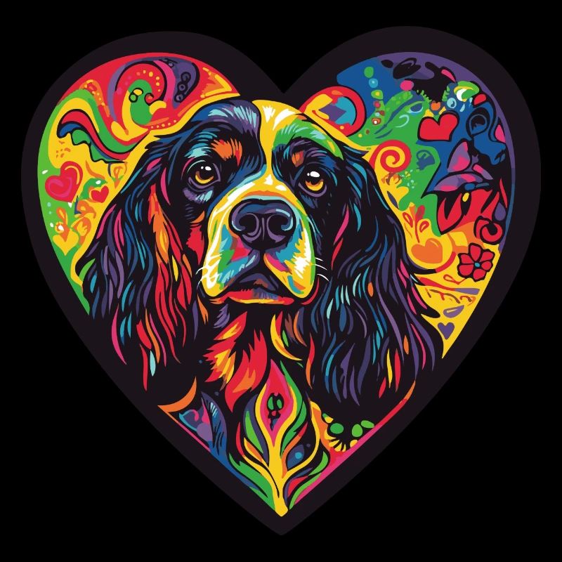 Cocker Spaniel Hund Herz Love