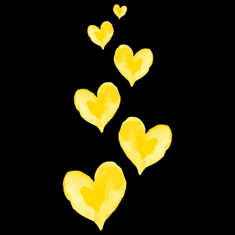 Coeurs Amour Aquarelles Saint Valentin