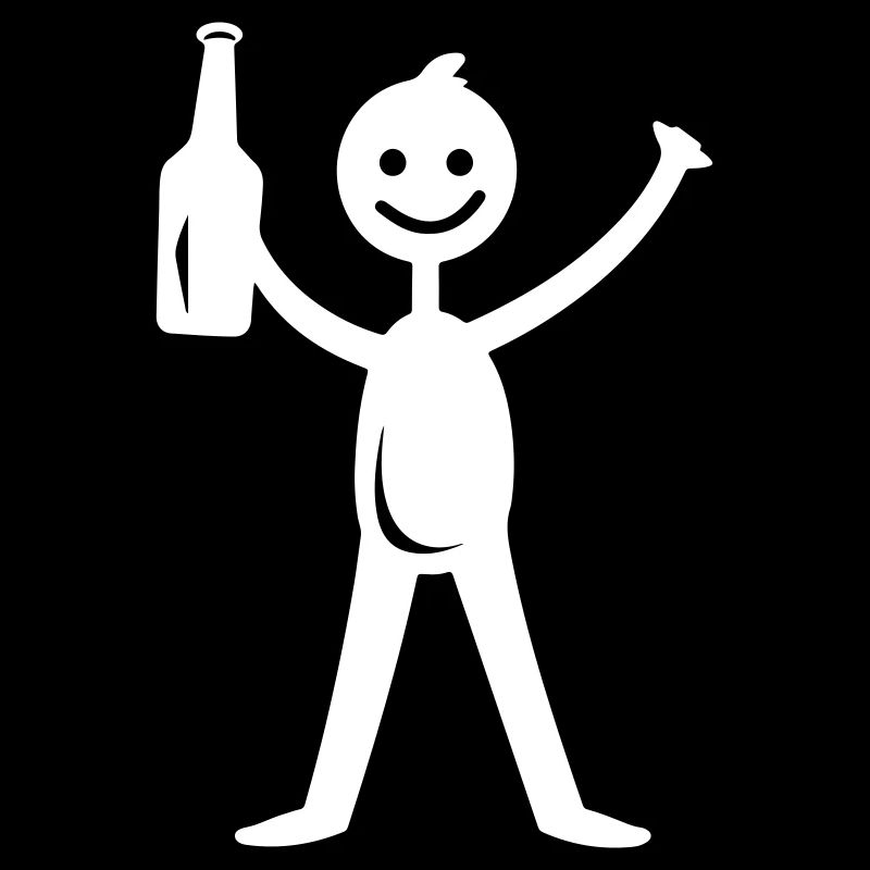 Strichmännchen Party Bier
