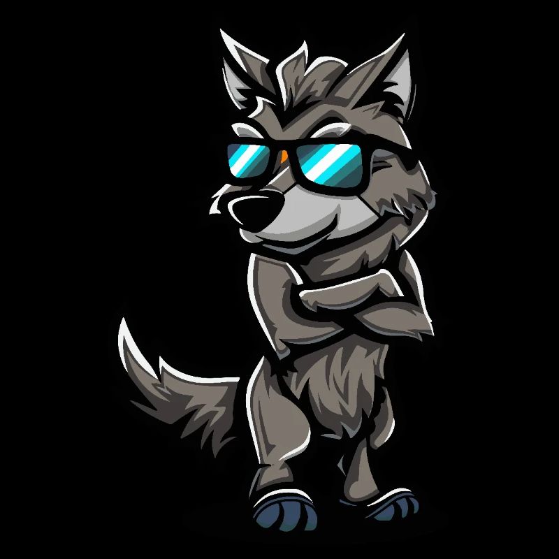 Bande dessinée cool loup