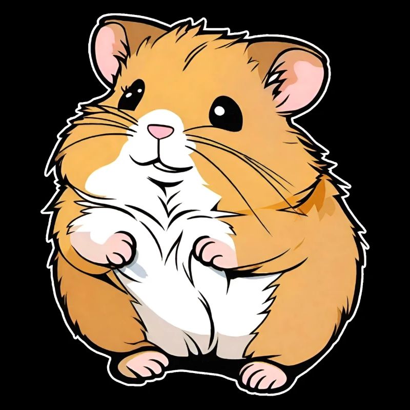 Hamster doré mignon épais