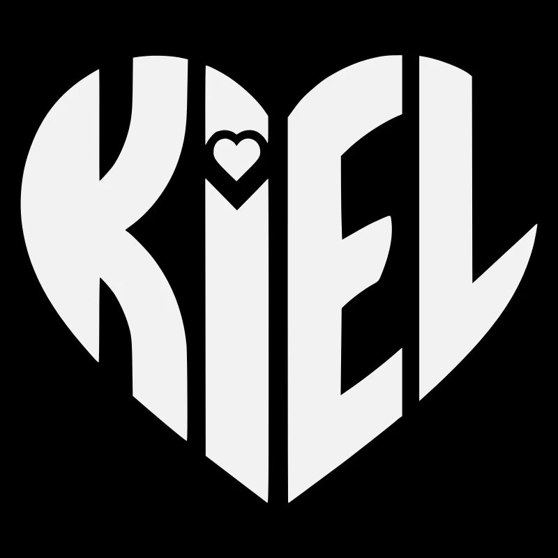 Typographie du cœur de Kiel