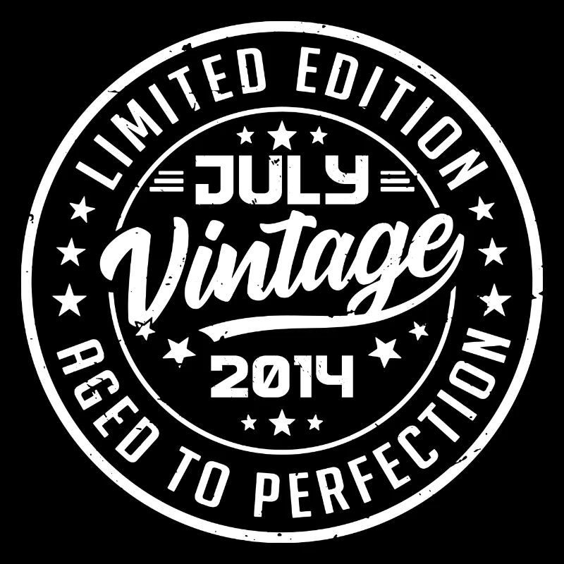 Fabriqué En Juillet 2014 Anniversaire Vintage 2014